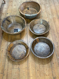 Old wooden bowls