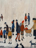 People with dogs by David Henty