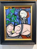 Nude, Green Leaves and Bust by David Henty
