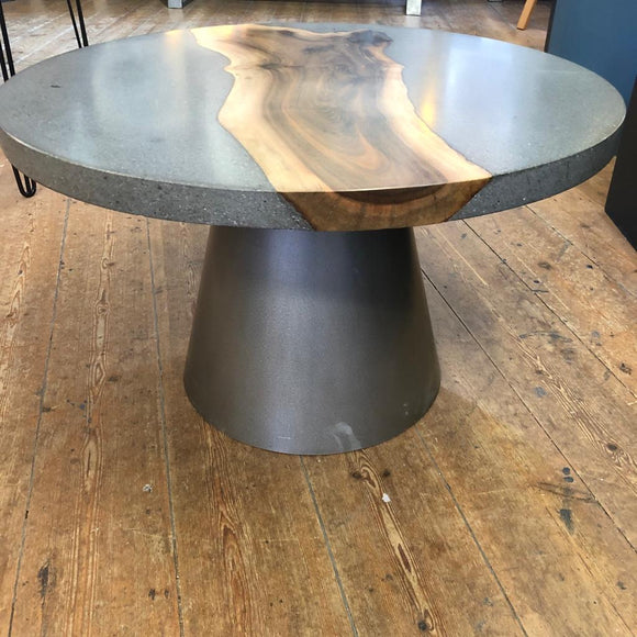 Concrete, wood and metal table Darren Rumley